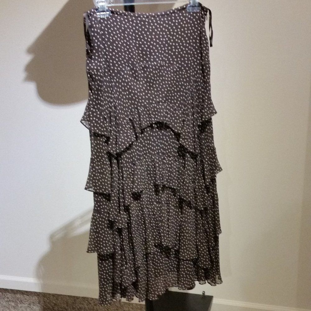 NWOT Tiered Ruffled Silk Skirt